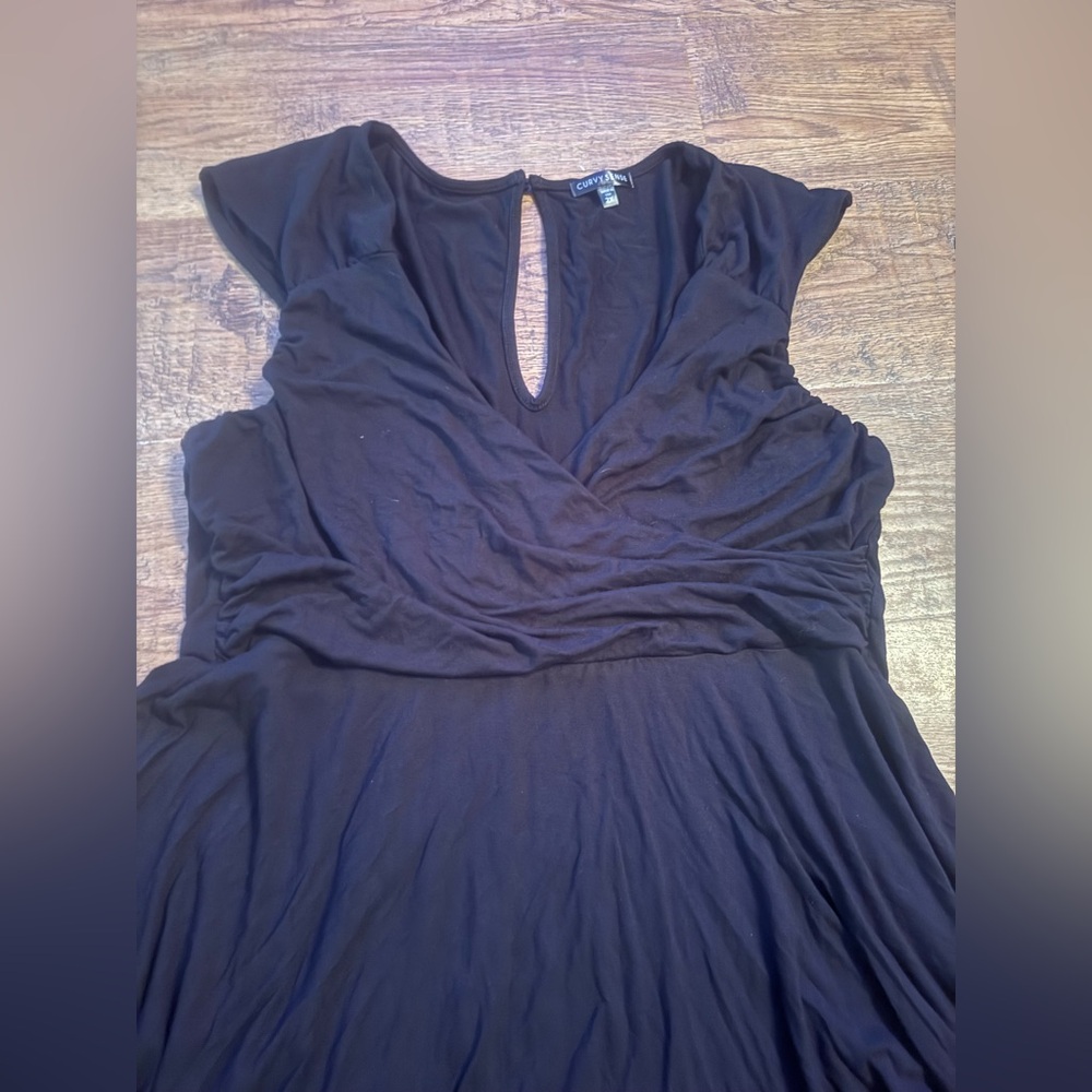 Curvy Sense black dress 2X NEW - Picture 2 of 5